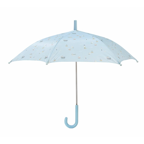 "Sailors Bay" Kinder-Regenschirm in blau von Little Dutch