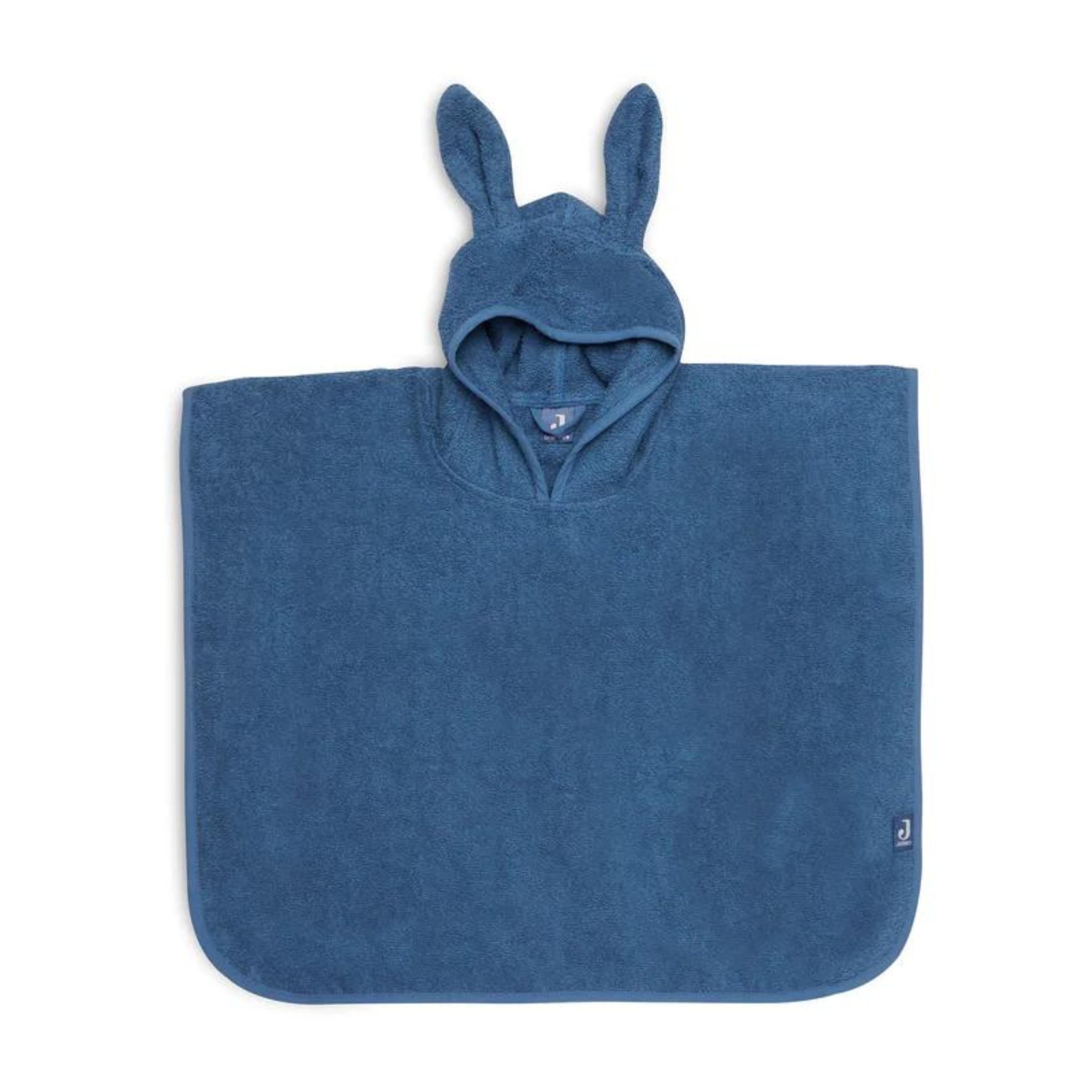 Blauer Badeponcho mit Hasenohren für Kinder, 1-4 Jahre