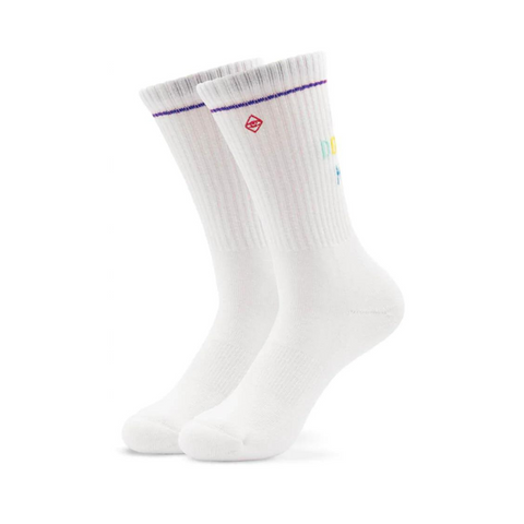 "Bitch, don´t kill my vibe" - weiße Tennissocken für Frauen und Männer