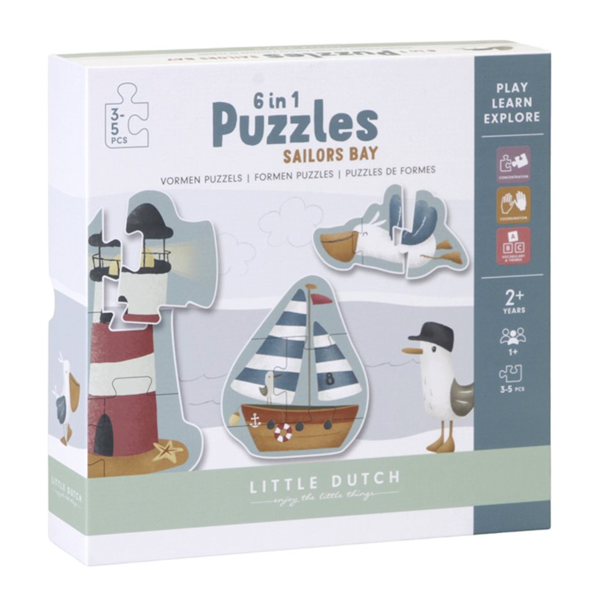 Maritimes Formen Puzzle "Sailors Bay" für Kinder ab 2 Jahren