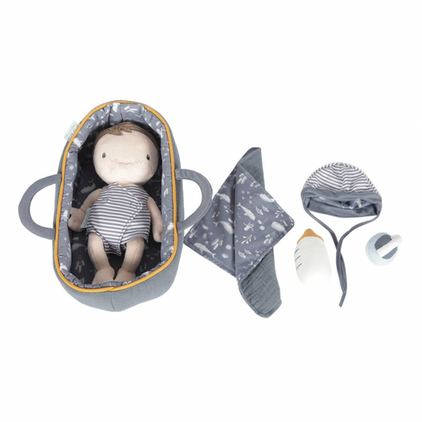 Blaues Puppenset "Jim" mit Zubehör von Little Dutch