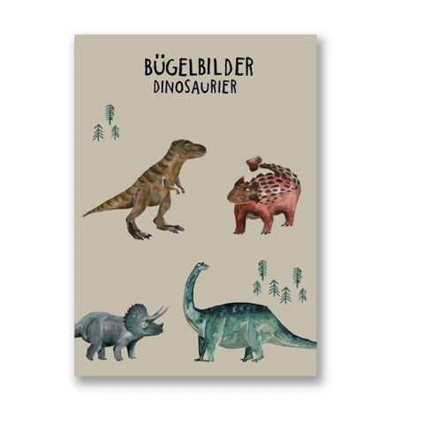 Bügelbilder-Set "Dinosaurier" zum Aufbügeln