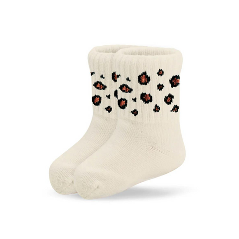 Socken mit Leopardenmotiv für Babys und Kinder bis 4 Jahren