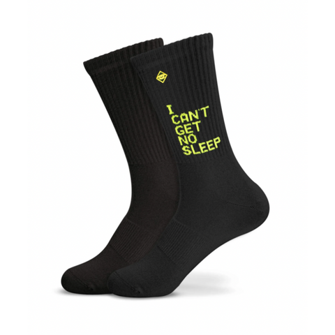 "I can´t get no sleep" - schwarze Tennissocken für Frauen und Männer