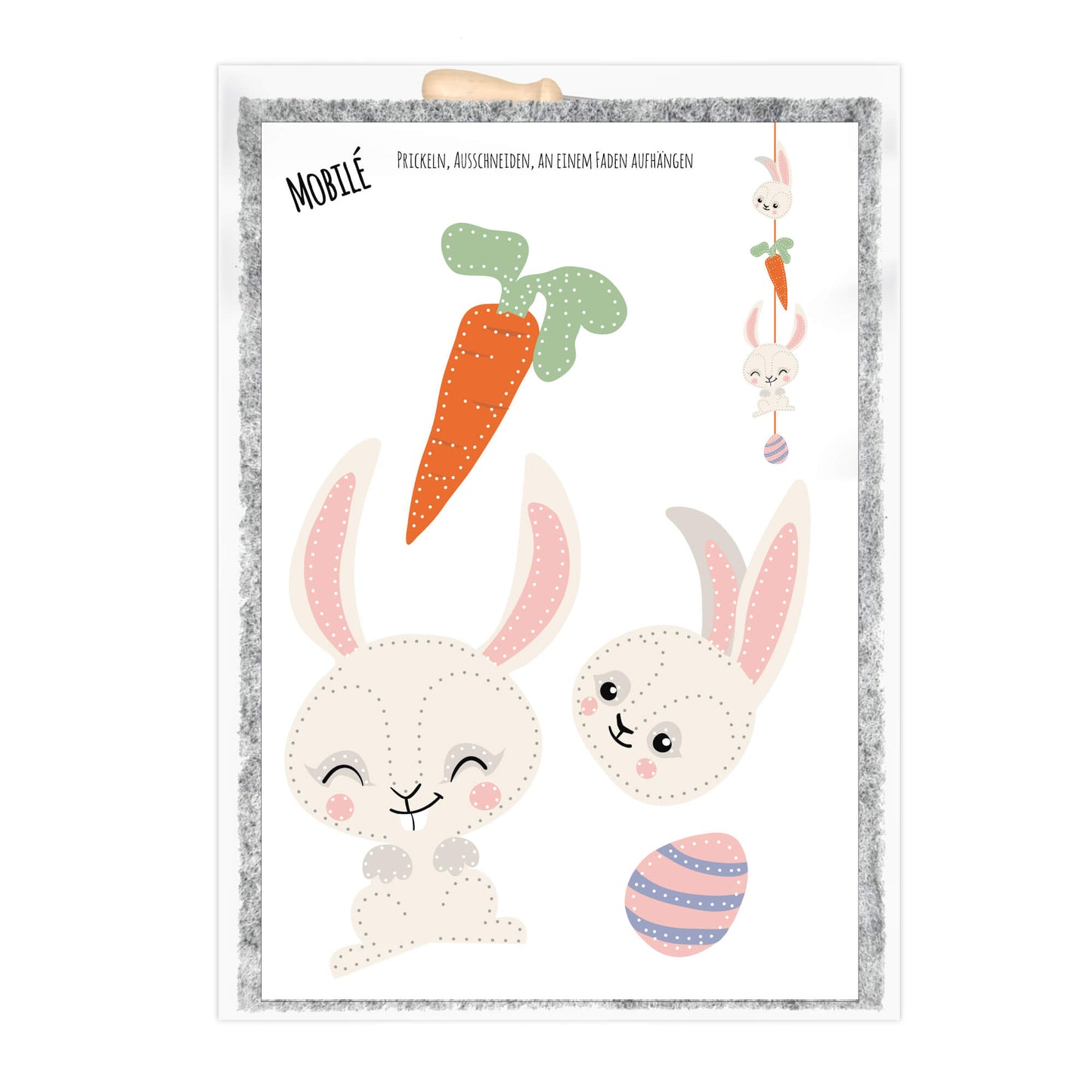 Prickelset zum Thema "Ostern" für Kinder