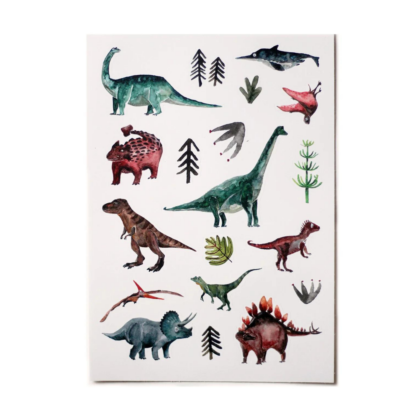 Spülmaschinenfeste Sticker "Dinosaurier"