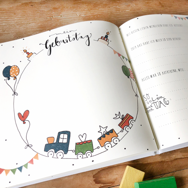 "Hallo Welt" - Tagebuch für Kleinkinder zum Ausfüllen