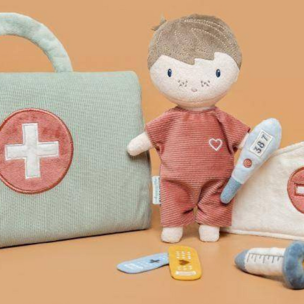 Puppenset mit Jim als Arzt von Little Dutch