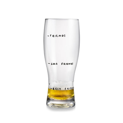 Bierglas mit lustiger Aufschrift als Geschenkidee