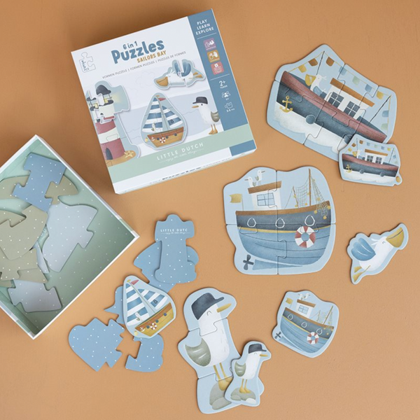 Maritimes Formen Puzzle "Sailors Bay" für Kinder ab 2 Jahren