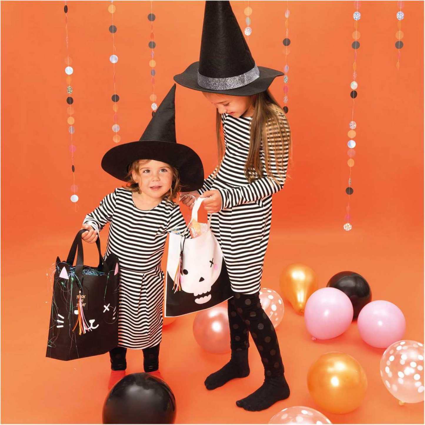 Totenkopf-Tasche zum Süßigkeiten Sammeln für Halloween