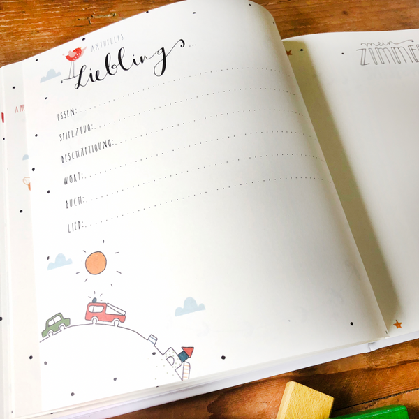 "Hallo Welt" - Tagebuch für Kleinkinder zum Ausfüllen