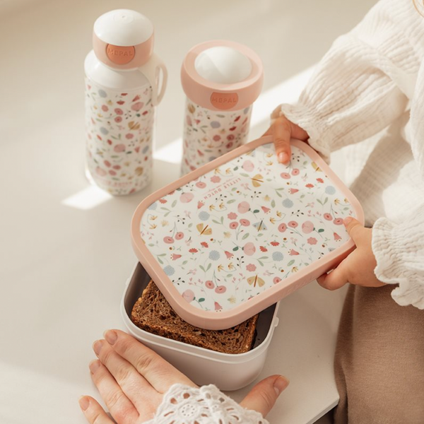 Little Dutch Brotdose "Flowers & Butterflies" mit herausnehmbaren Fächern