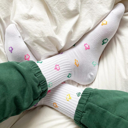 Have a nice day - Tennissocken mit Mittelfingern von J. Clay für Frauen und Männer