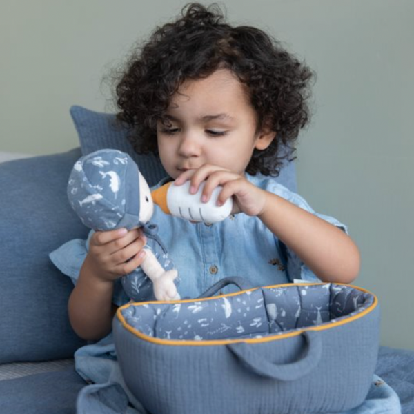 Blaues Puppenset "Jim" mit Zubehör von Little Dutch