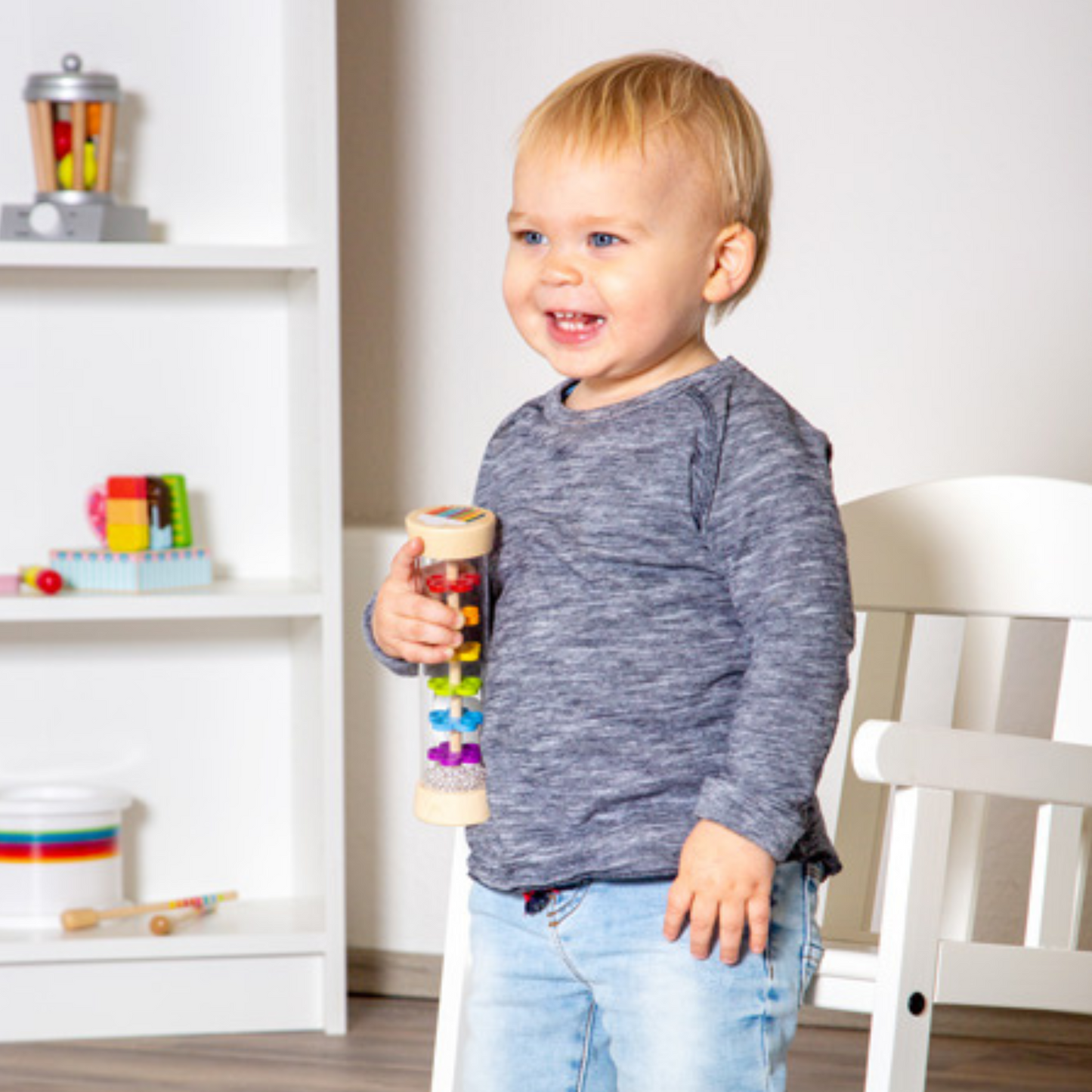 Bunter Regenmacher für Kinder ab 6 Monaten