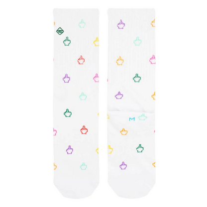 Have a nice day - Tennissocken mit Mittelfingern von J. Clay für Frauen und Männer