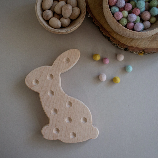 Feinmotorikplatte Hase