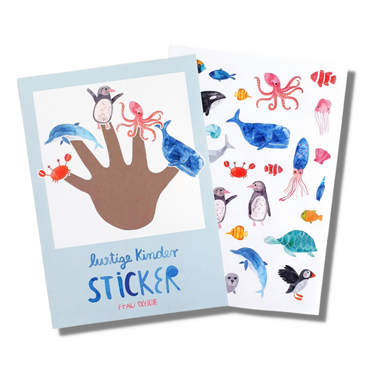 Sticker "Meerestiere" für Kinder von Frau Ottilie