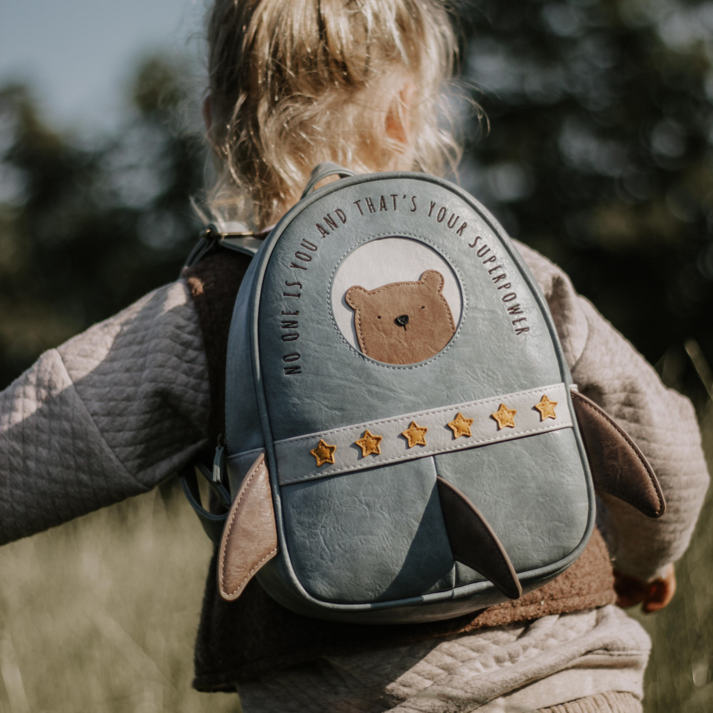 Blauer Raketen Rucksack "Cooper" für Kinder von Little Who