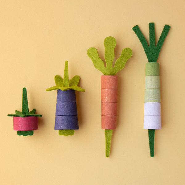 Fädelspiel "Veggies" aus Holz für Kinder ab 2 Jahren