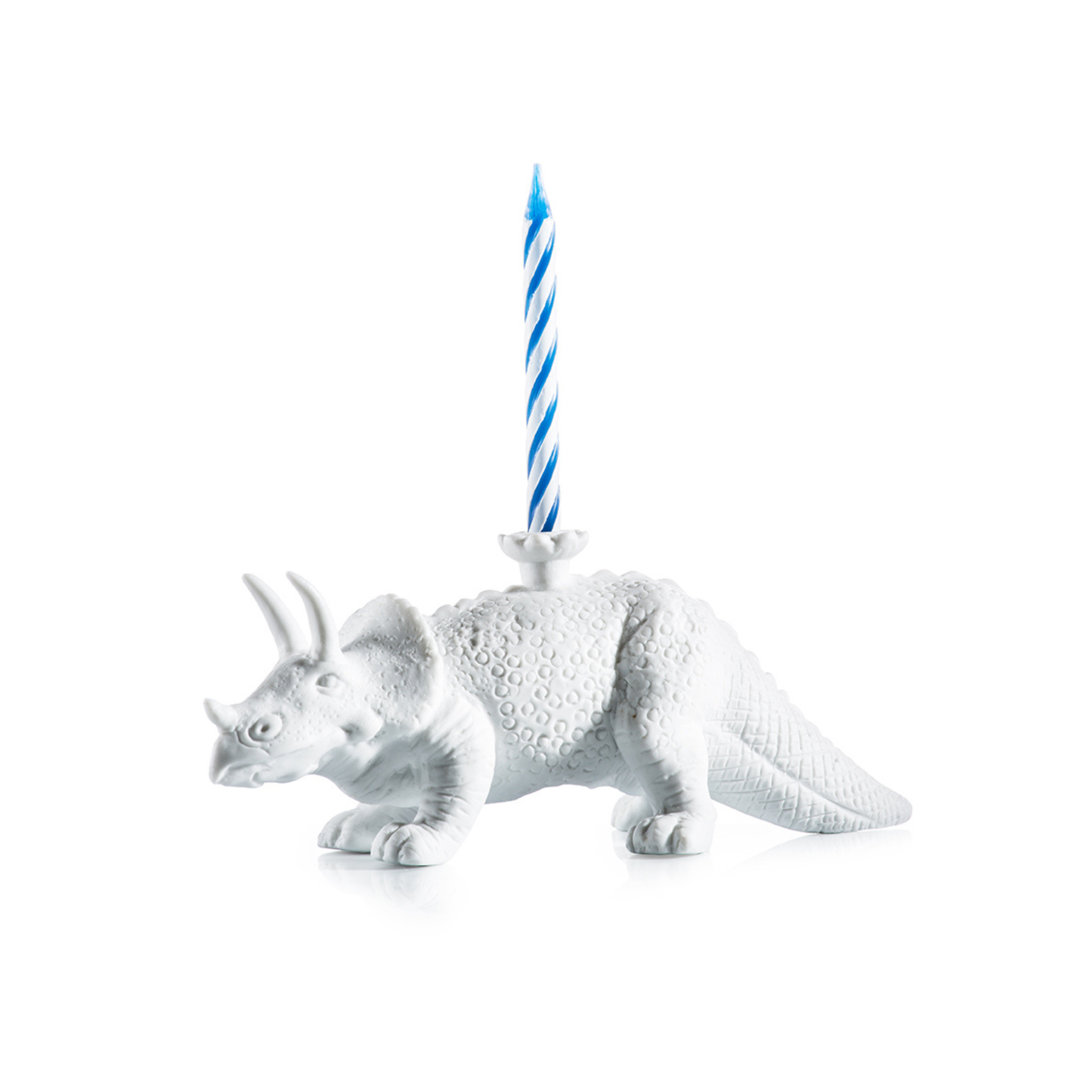 Dinosaurier als Kerzenhalter aus Porzellan, inkl. 4 Kerzen