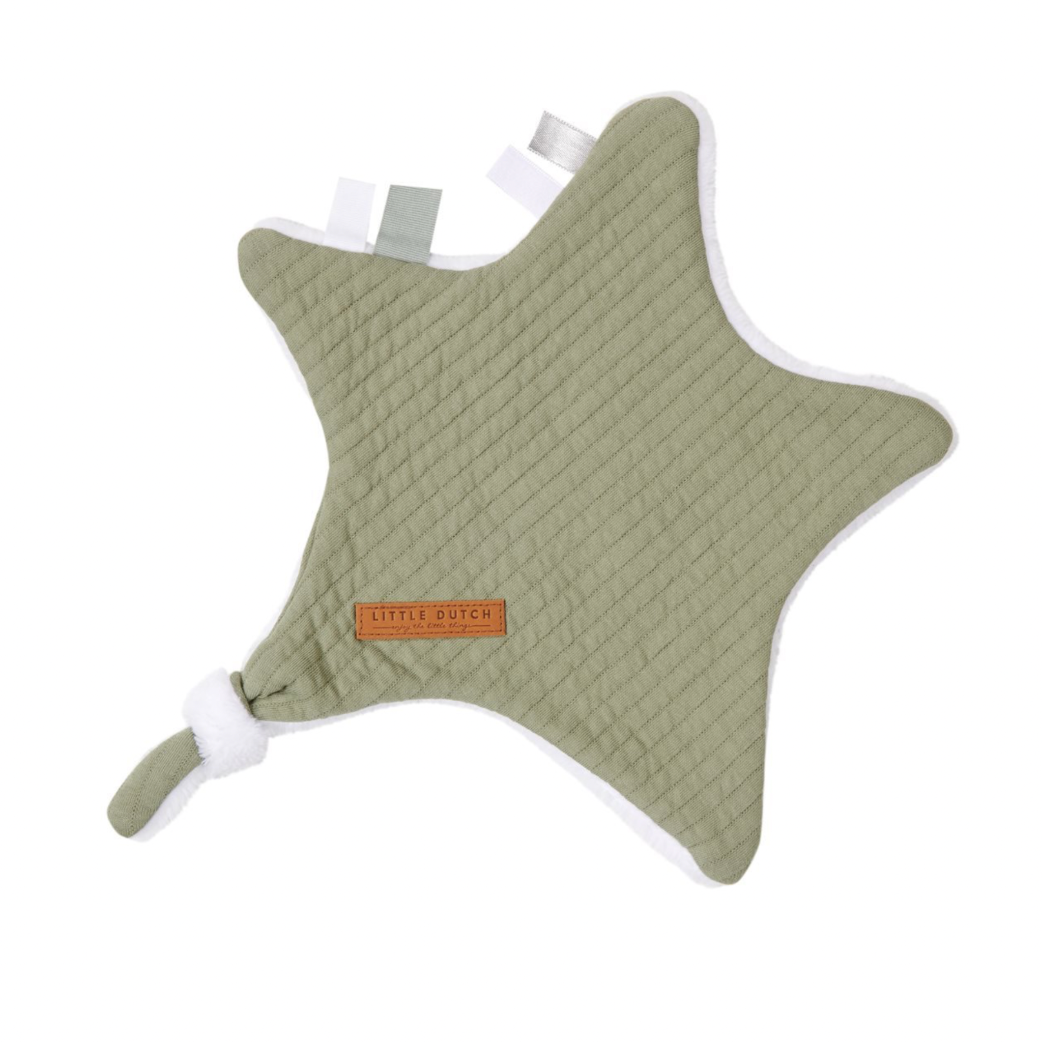 Sternförmiges Kuscheltuch "Pure Olive" von Little Dutch