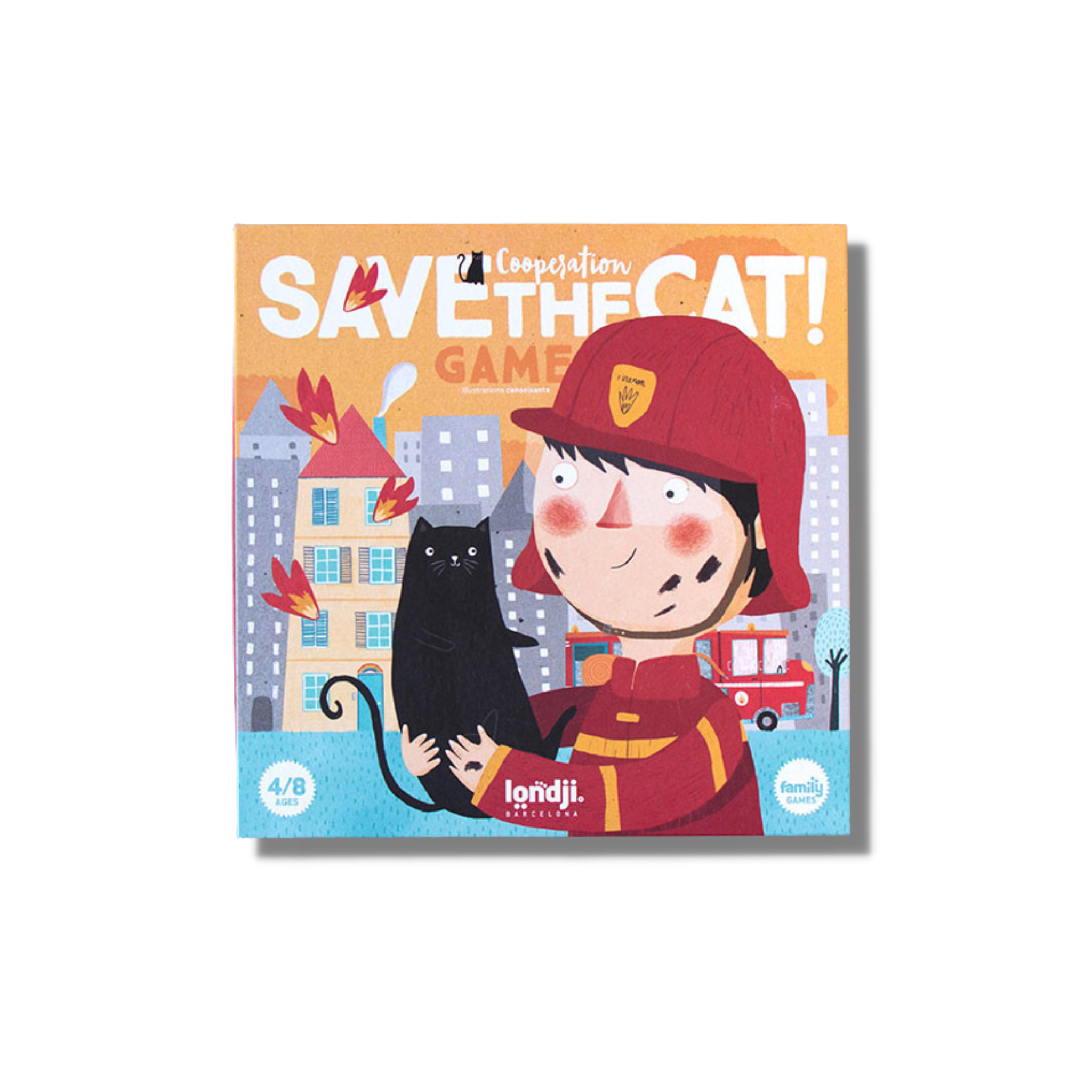 "Save the Cat" - Feuerwehrspiel für Kinder ab 4 Jahren