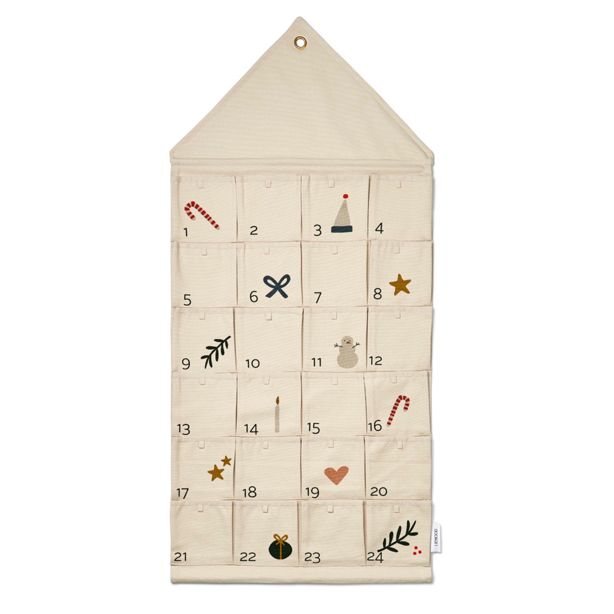 Großer Adventskalender aus Stoff mit 24 Fächern von Liewood