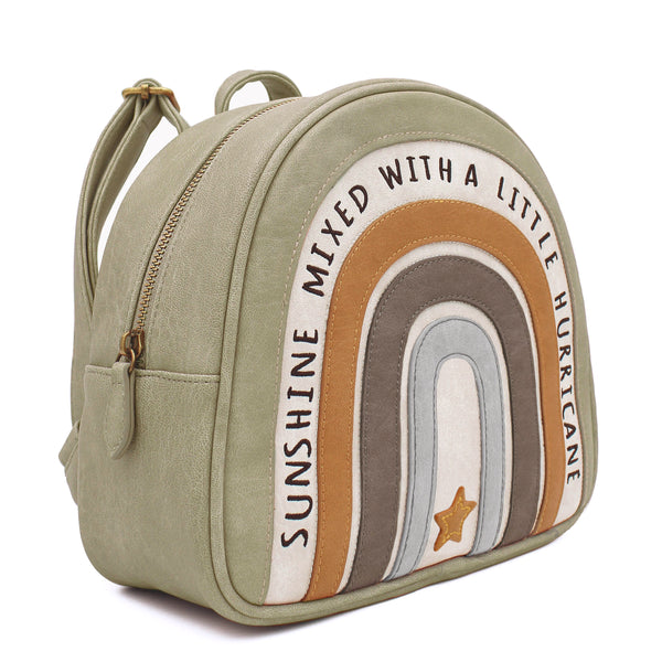 Grüner Regenbogen Rucksack "Boho" für Kinder von Little Who