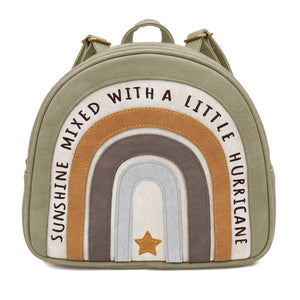 Grüner Regenbogen Rucksack "Boho" für Kinder von Little Who