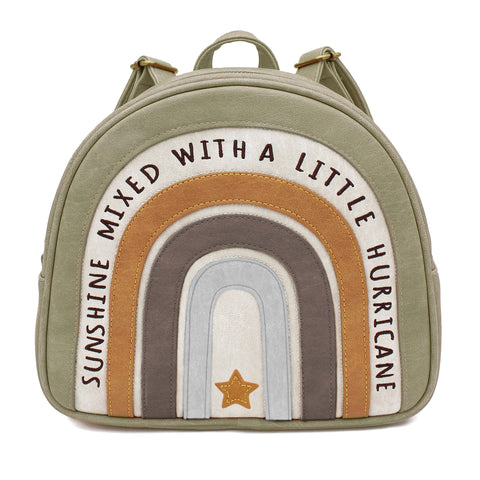 Grüner Regenbogen Rucksack "Boho" für Kinder von Little Who