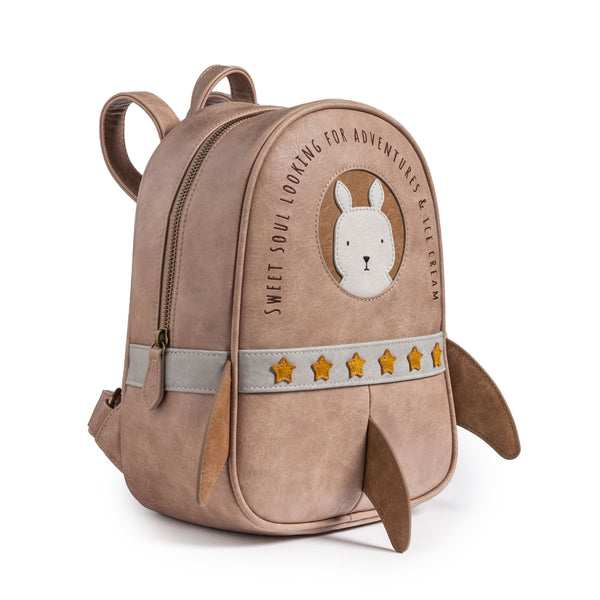 Rosa Raketen Rucksack "Sunny" für Kinder von Little Who