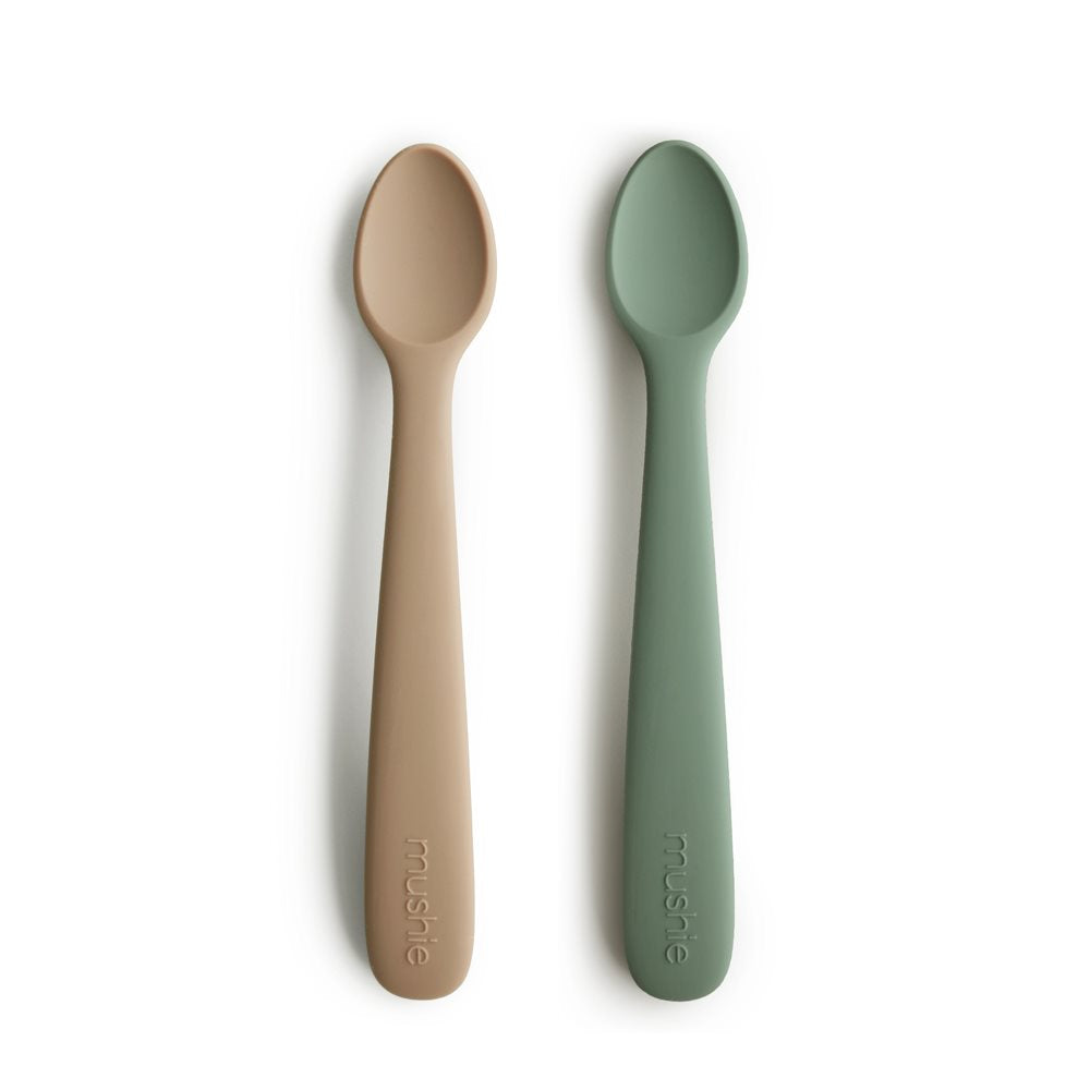 2er Set Silikonlöffel für Babys und Kleinkinder, Dried Thyme/Natural