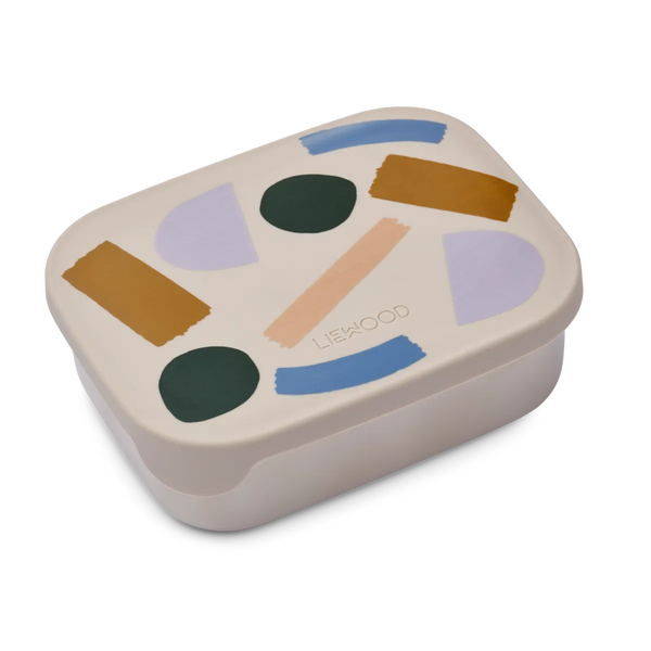 Brotdose "Paint Stroke" aus Edelstahl mit 3 Fächern von Liewood
