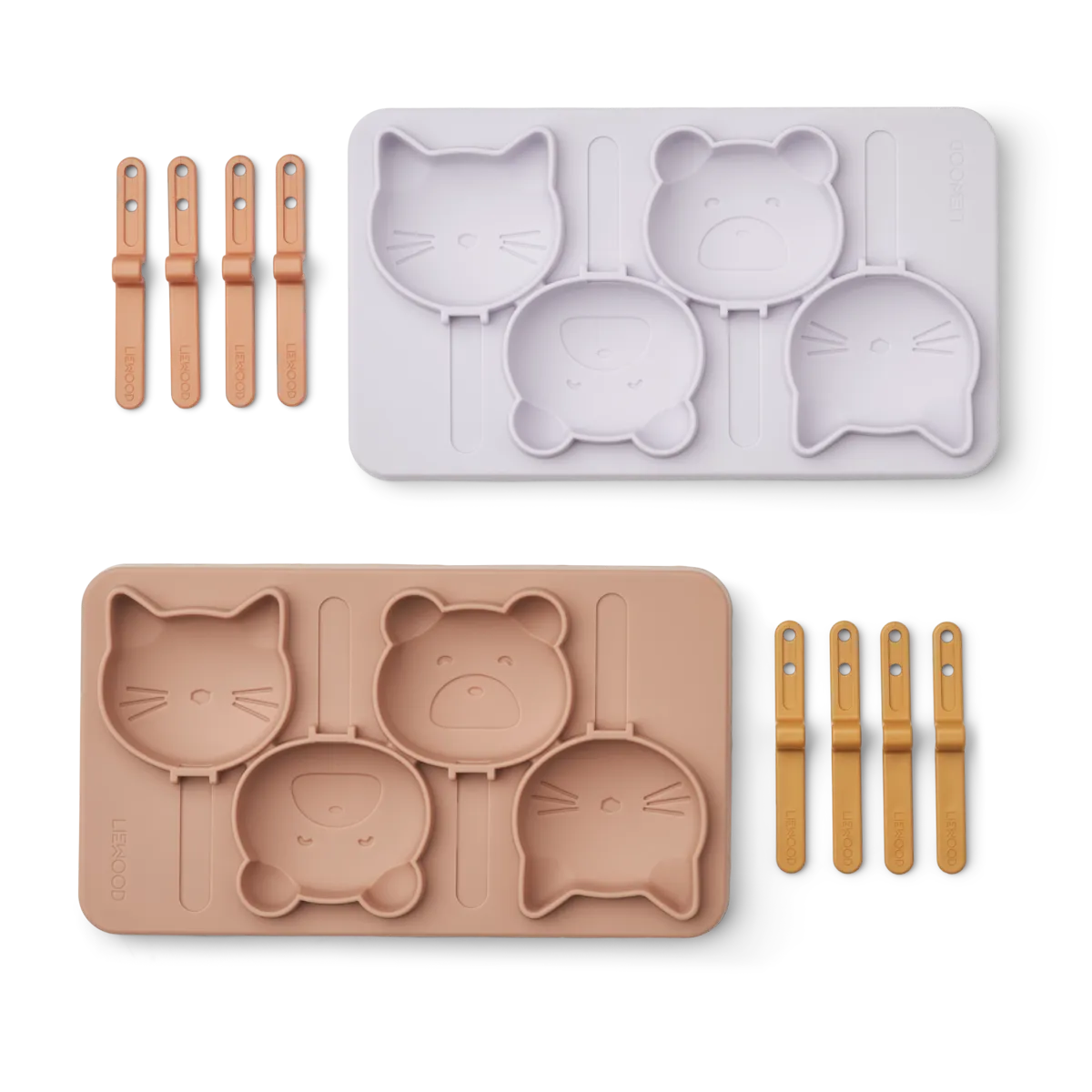 Eis selber machen mit den Silikonformen von Liewood, 2er Set