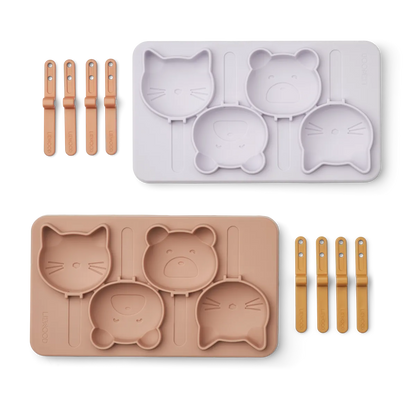 Eis selber machen mit den Silikonformen von Liewood, 2er Set