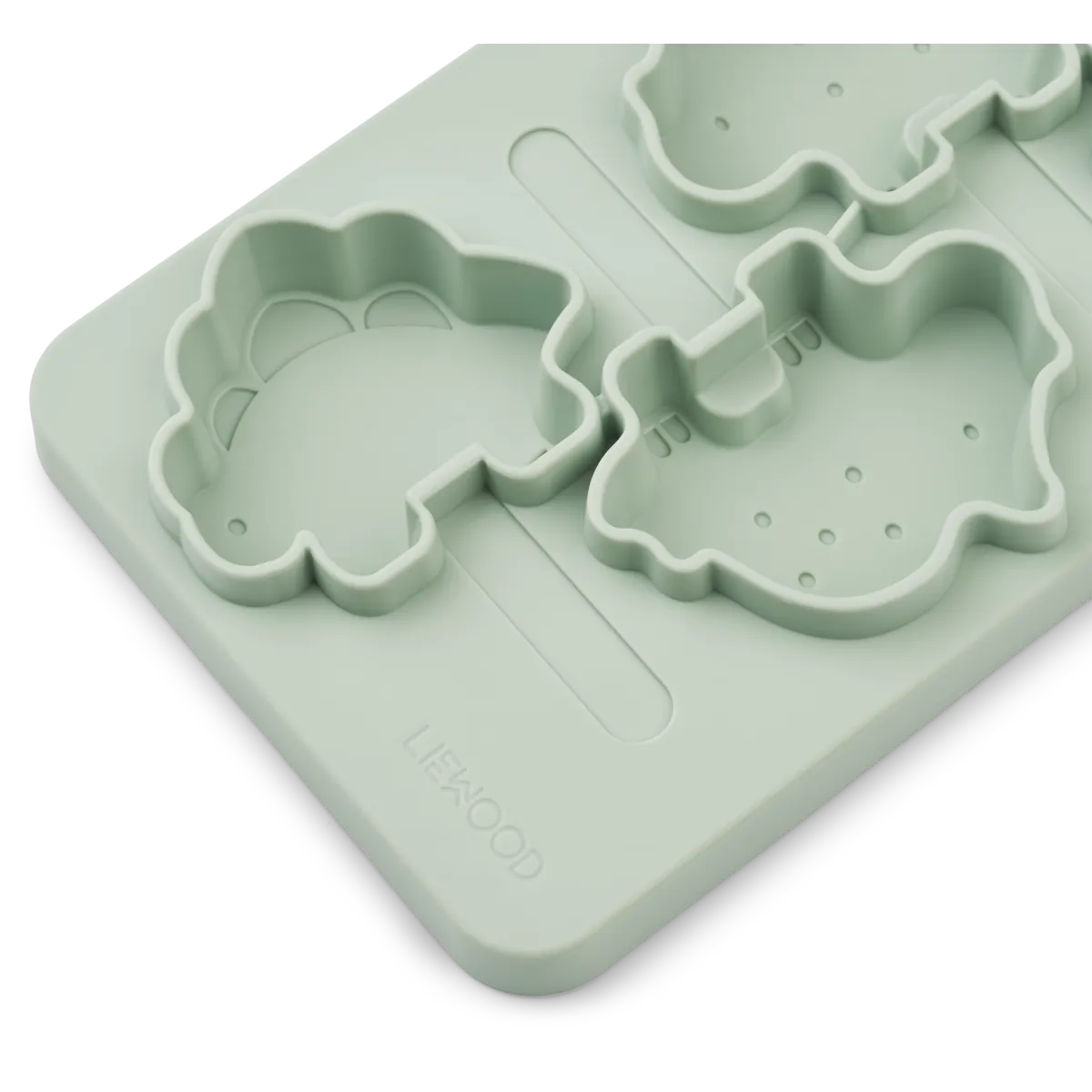 Eis selber machen mit den Dinosaurier-Silikonformen von Liewood, 2er Set