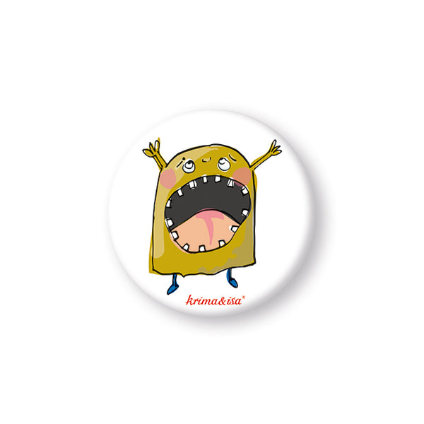 Mini-Button "Monster" in verschiedenen Varianten von Krima & Isa