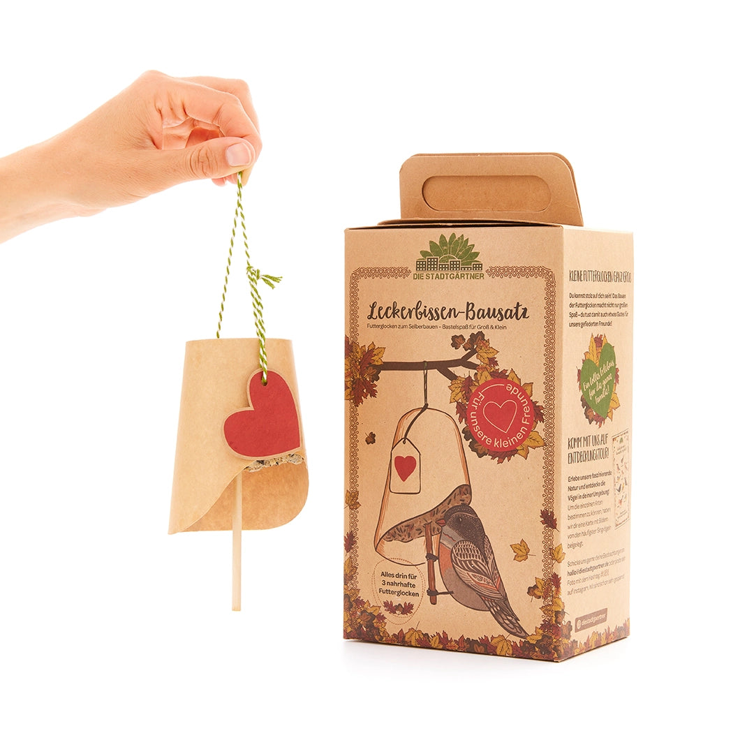 DIY Bausatz: Futterglocken für Vögel selber machen