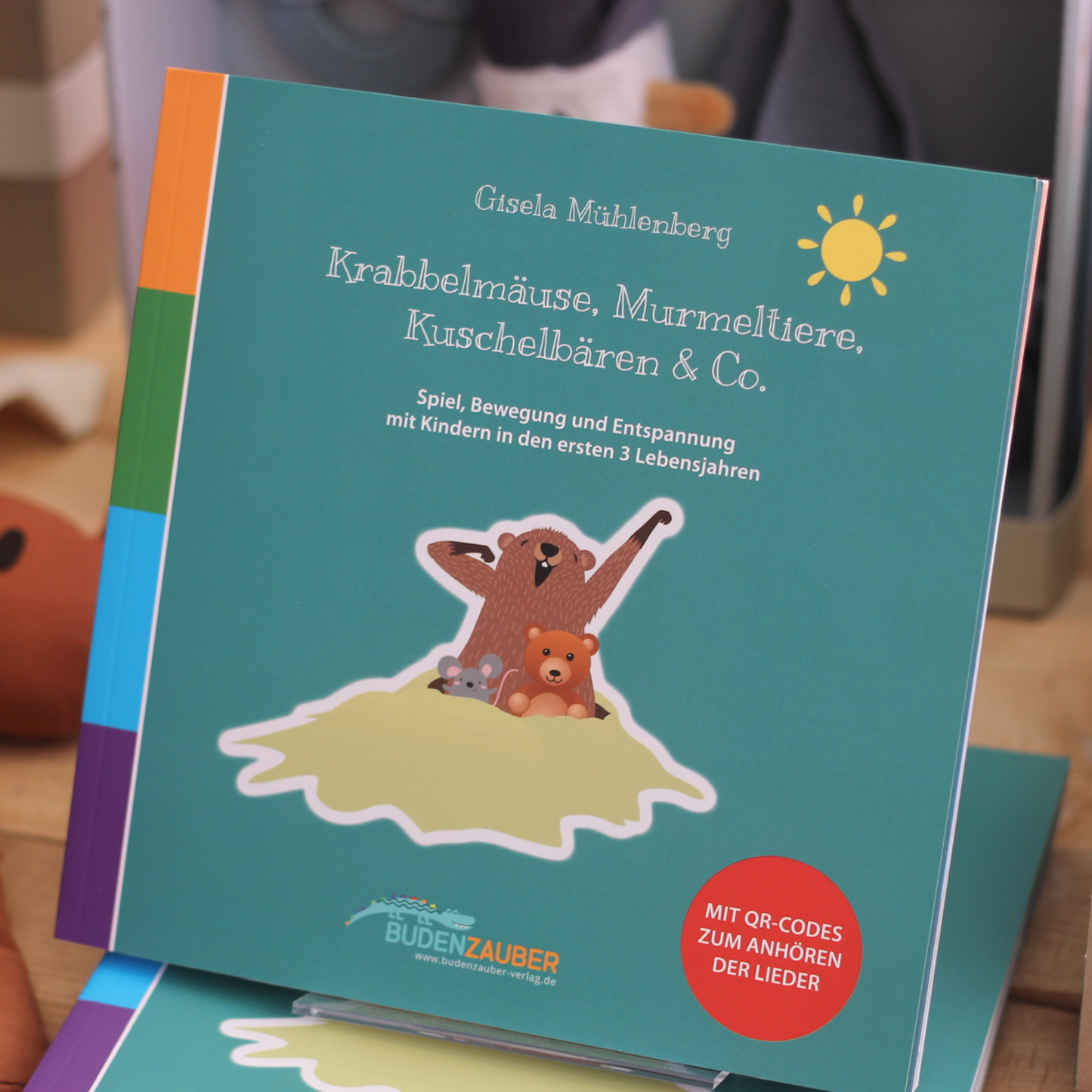 Produktfoto des Buches Krabbelmäuse, Murmeltiere, Kuschelbären & Co. von Gisela Mühlenberg – liebevolles Spiel- und Liederbuch für die ersten 3 Lebensjahre, Geschenkidee zur Geburt und Taufe von Burgfrollein