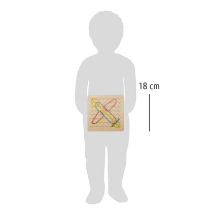 Geoboard aus Holz - perfekt für die Feinmotorik von Small Foot