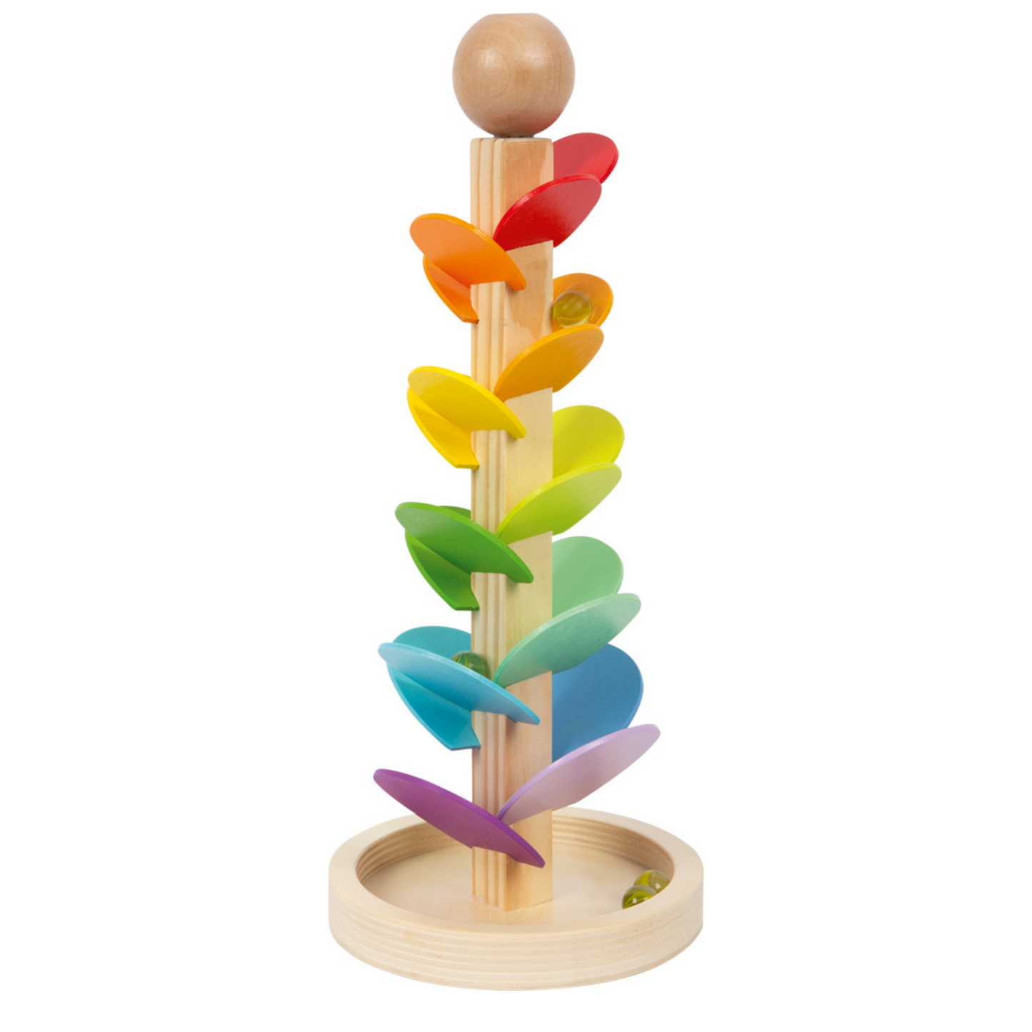 Klang-Murmelbahn Regenbogen aus Holz von Small Foot – Montessori Musikspiel und Geschenkidee für Kinder ab 3 Jahren