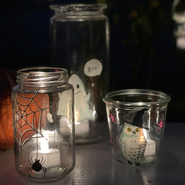 Wiederverwendbare Fensterbilder "Halloween" von Krim & Isa