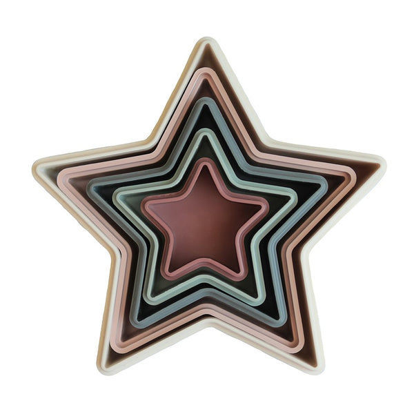 Sternförmiger Stapelturm "Nesting Star" von Mushie